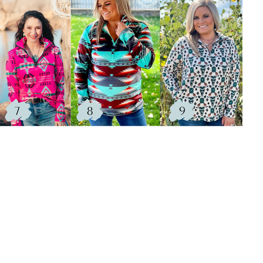 Sold.out.  new styles coming!!Adults Lightweight Western Style Pullover