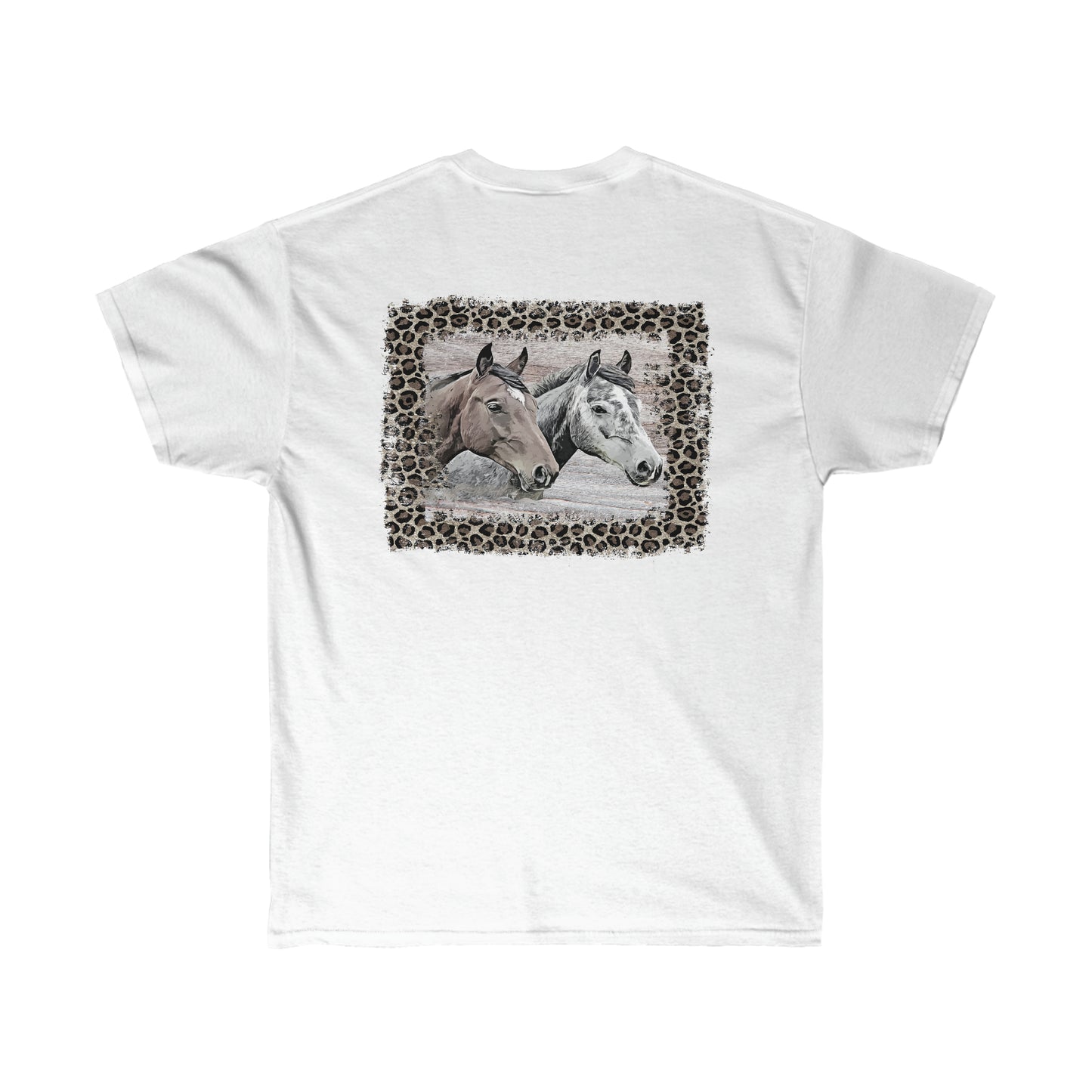 NEW!!! Leopard Horse Rustic Redfish Co. Branded Tee's