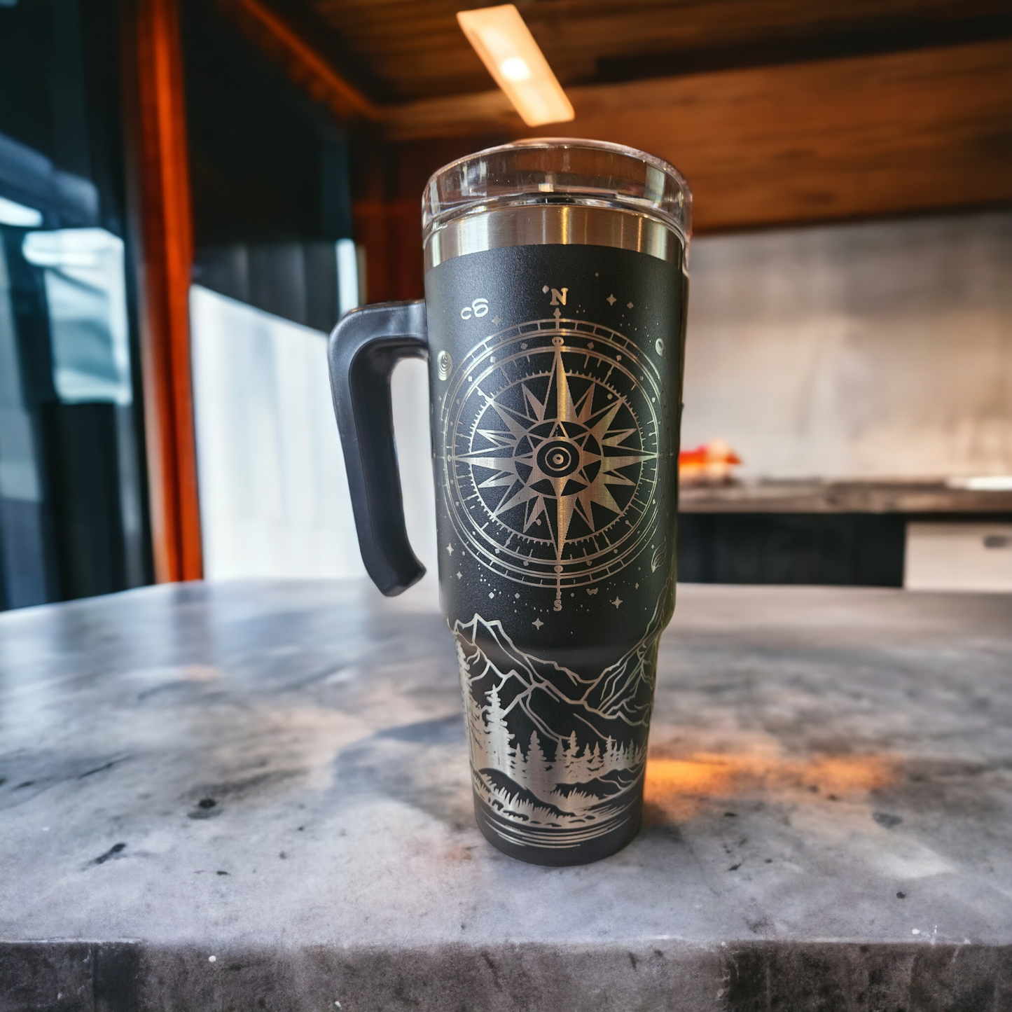 Not All Who Wonder are Lost 30 oz Laser Engraved Tumbler