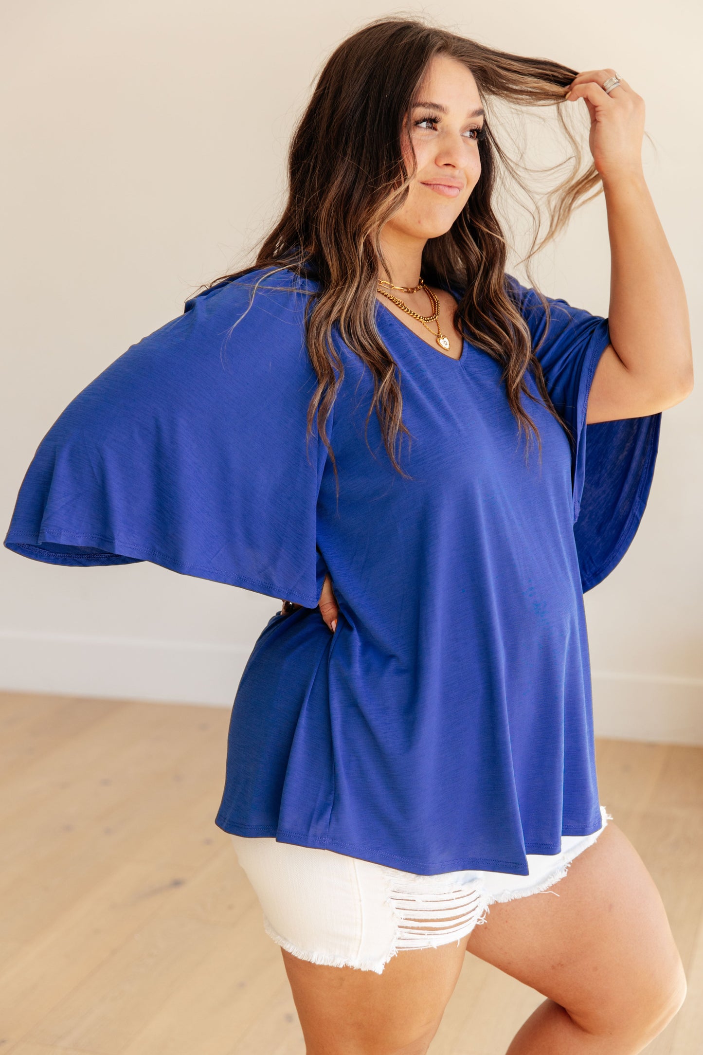 Cali Blouse in Royal Blue