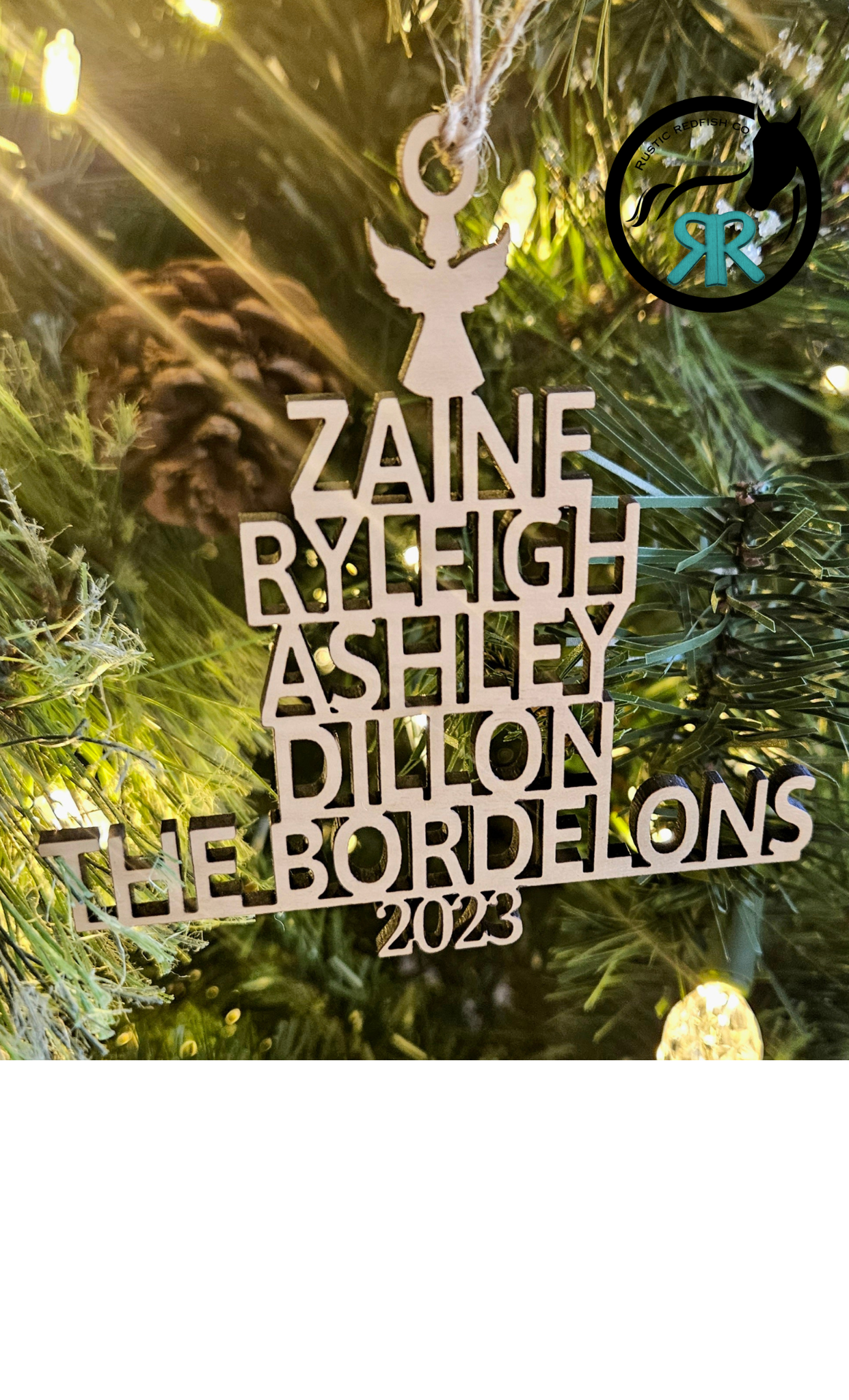 Christmas Tree Family Ornament 2023